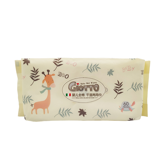 OEM doux épais sec bébé et lingettes humides coton