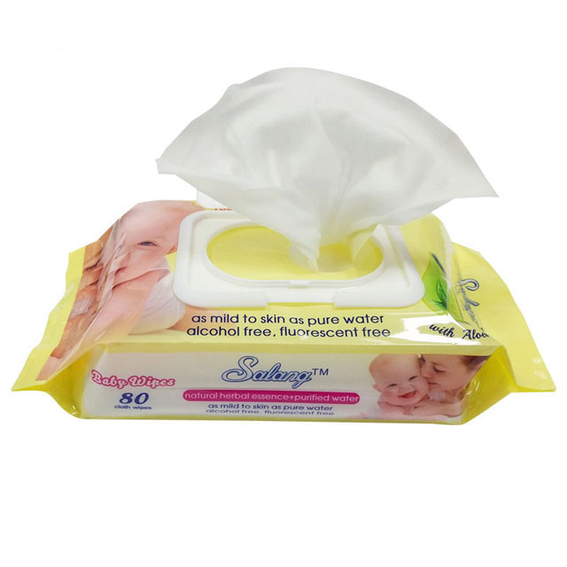 OEM Top qualité pure eau pure sans alcool à base de plantes naturelles bébé lingettes humides douces