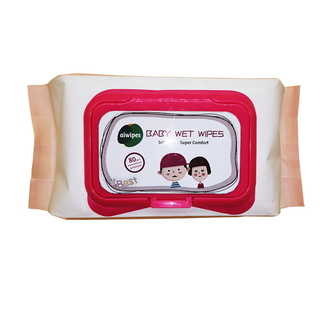 Aiwipes Baby Wet Wipes Anti-bactérien pour nettoyer le visage, les mains et la bouche de votre bébé